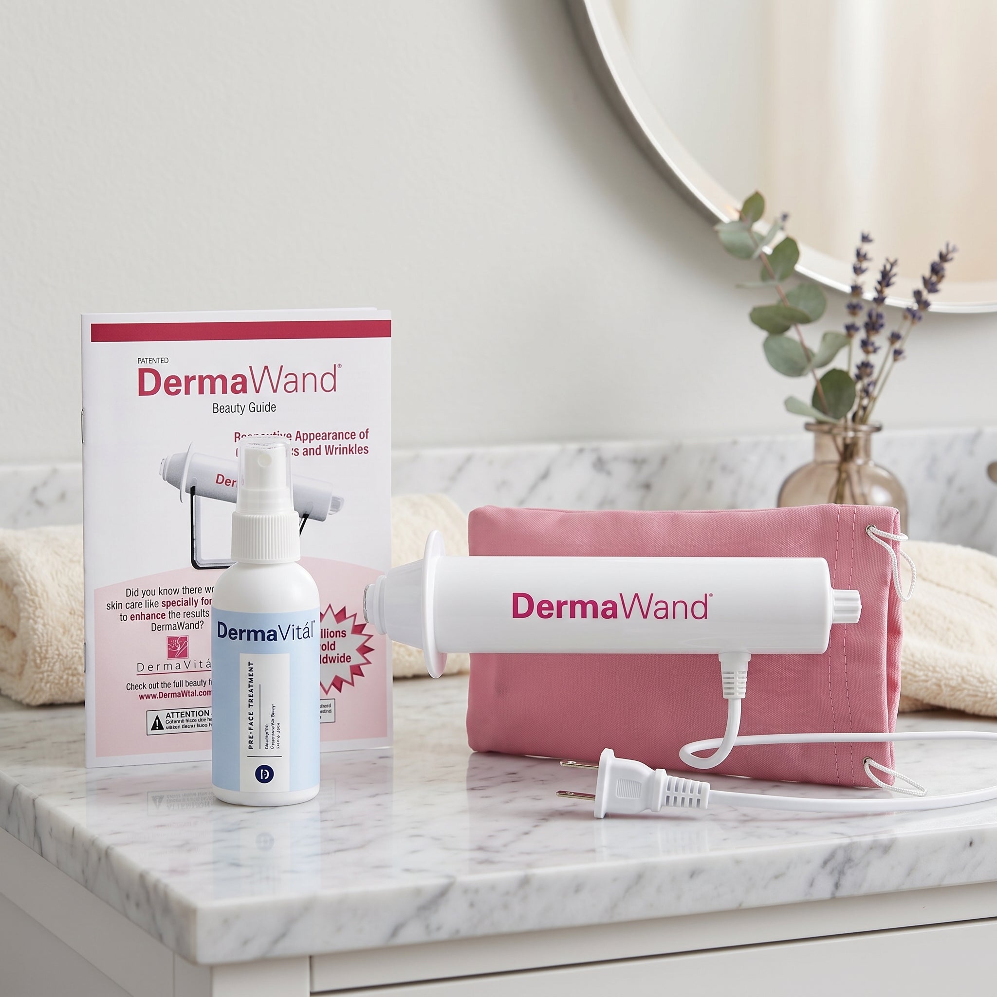 handheld DermaWand anti-aging device features