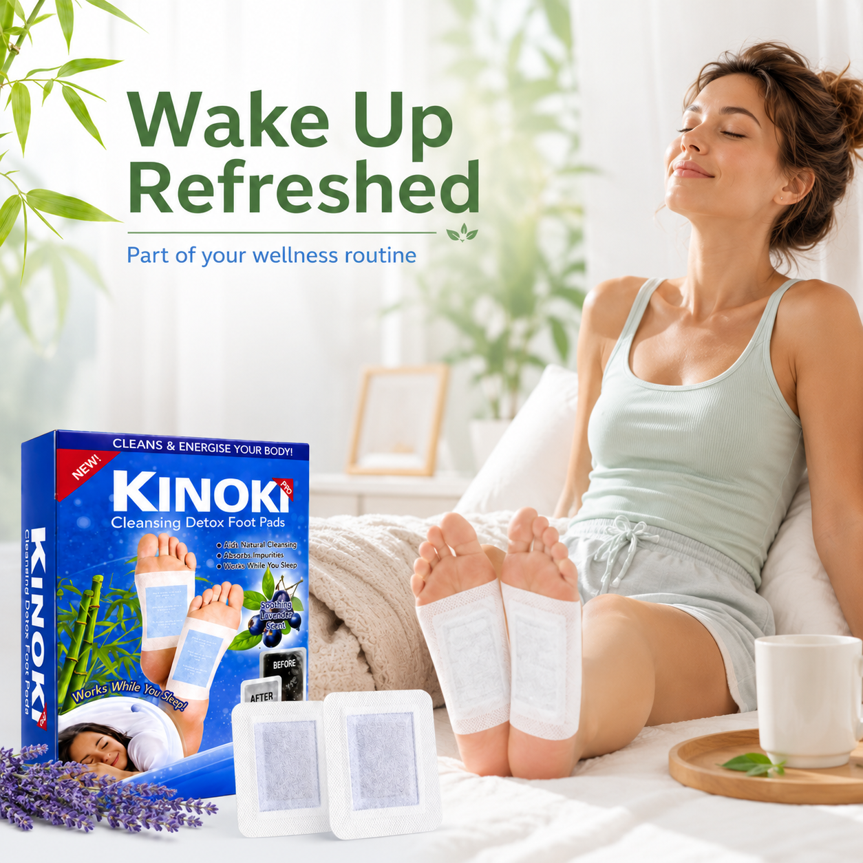 Kinoki detoxifying and Revitalised Fresh Feet Pads