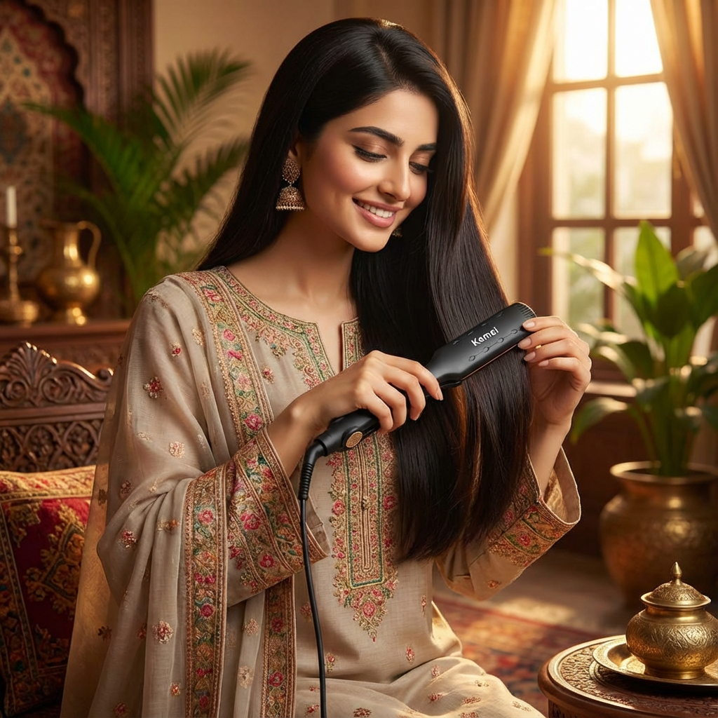 Professional Hair Crimper – Tourmaline Ceramic Plates