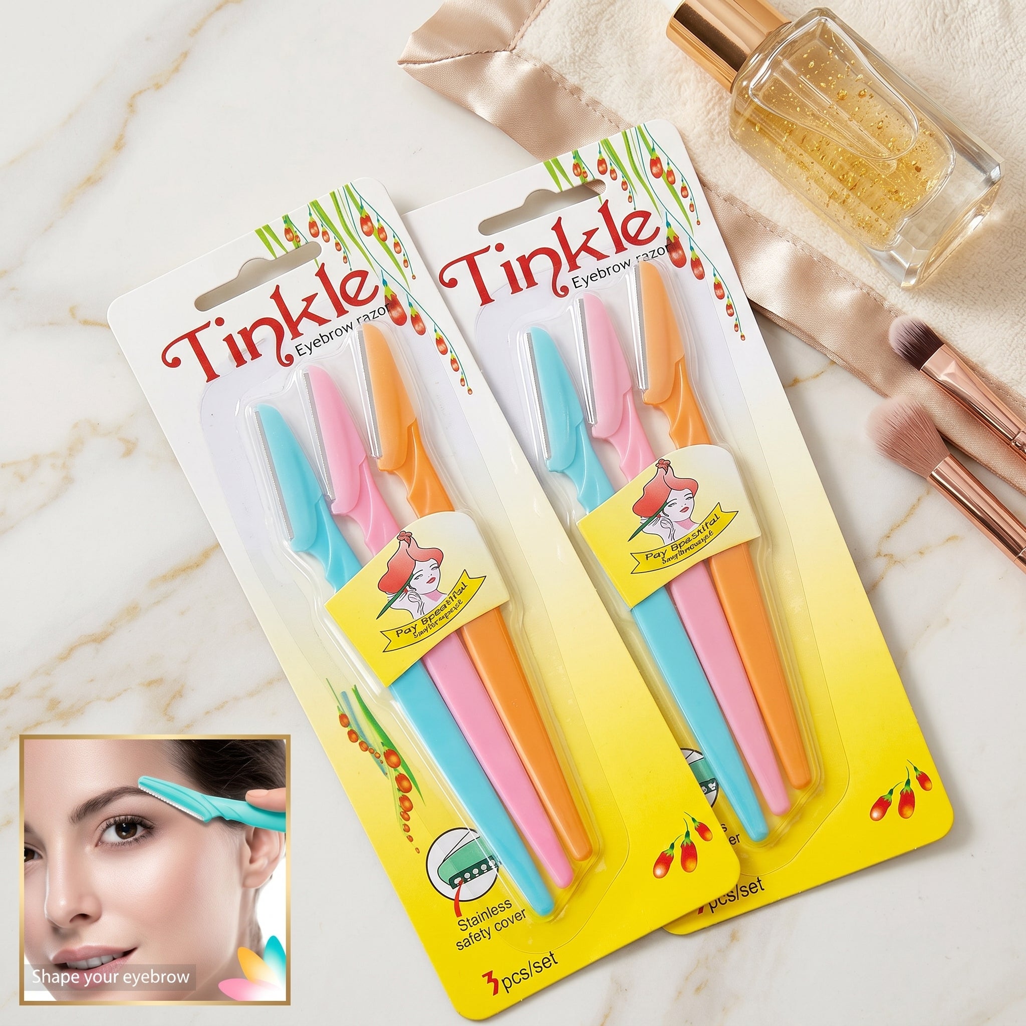 Tinkle Eyebrow Razor & Facial Hair Trimmer
