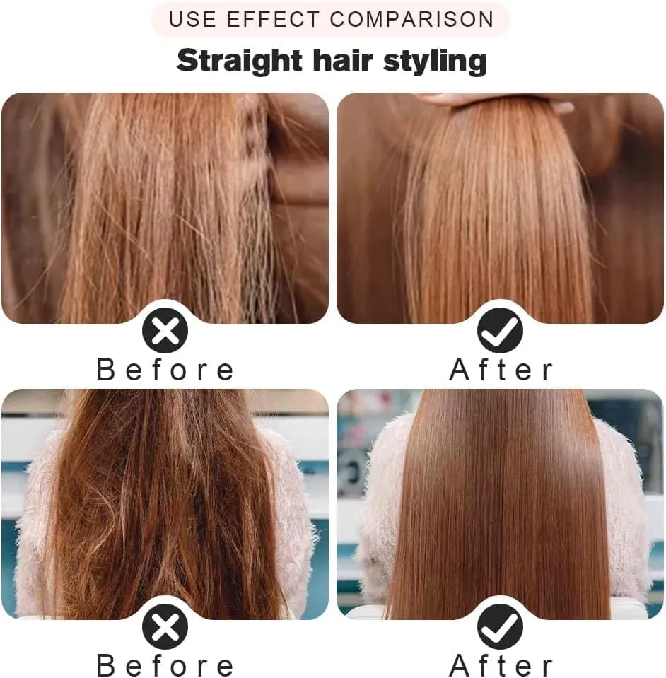 Cordless/Wireless Rechargeable Travel Comb Hair Straightener