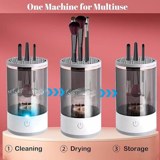 Electric Makeup Brush Cleaner & Dryer – All-in-One Cleaning Tool
