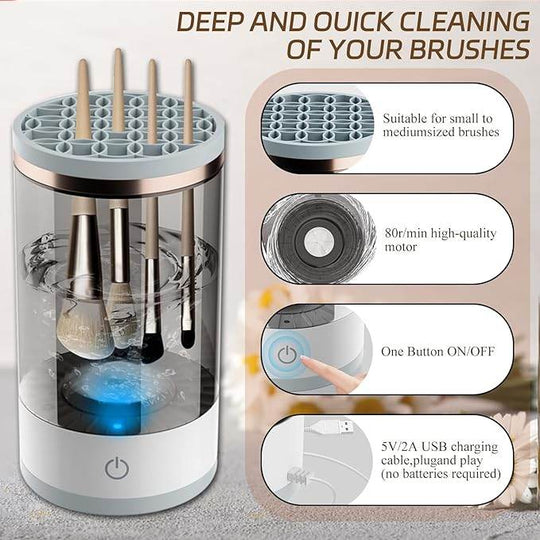 Electric Makeup Brush Cleaner & Dryer – All-in-One Cleaning Tool