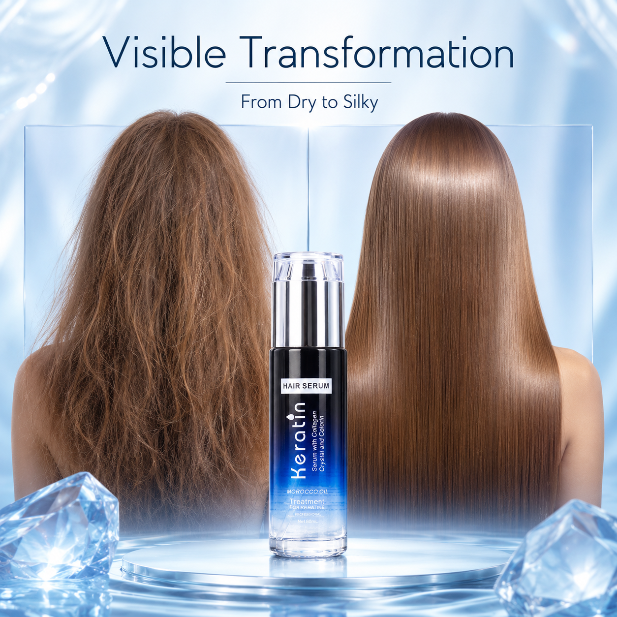 Keratin Nutrition Keratin Moisturizing & Smooth Hair Serum For Damaged Hair