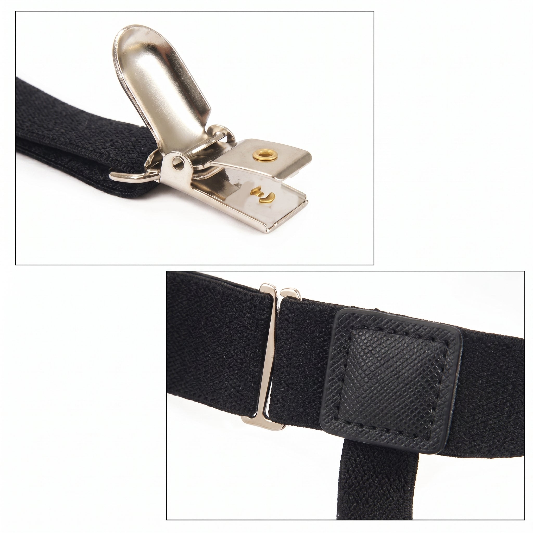 2 Pcs Shirt Stays Garters for Men Elastic Sleeve Suspenders Belt