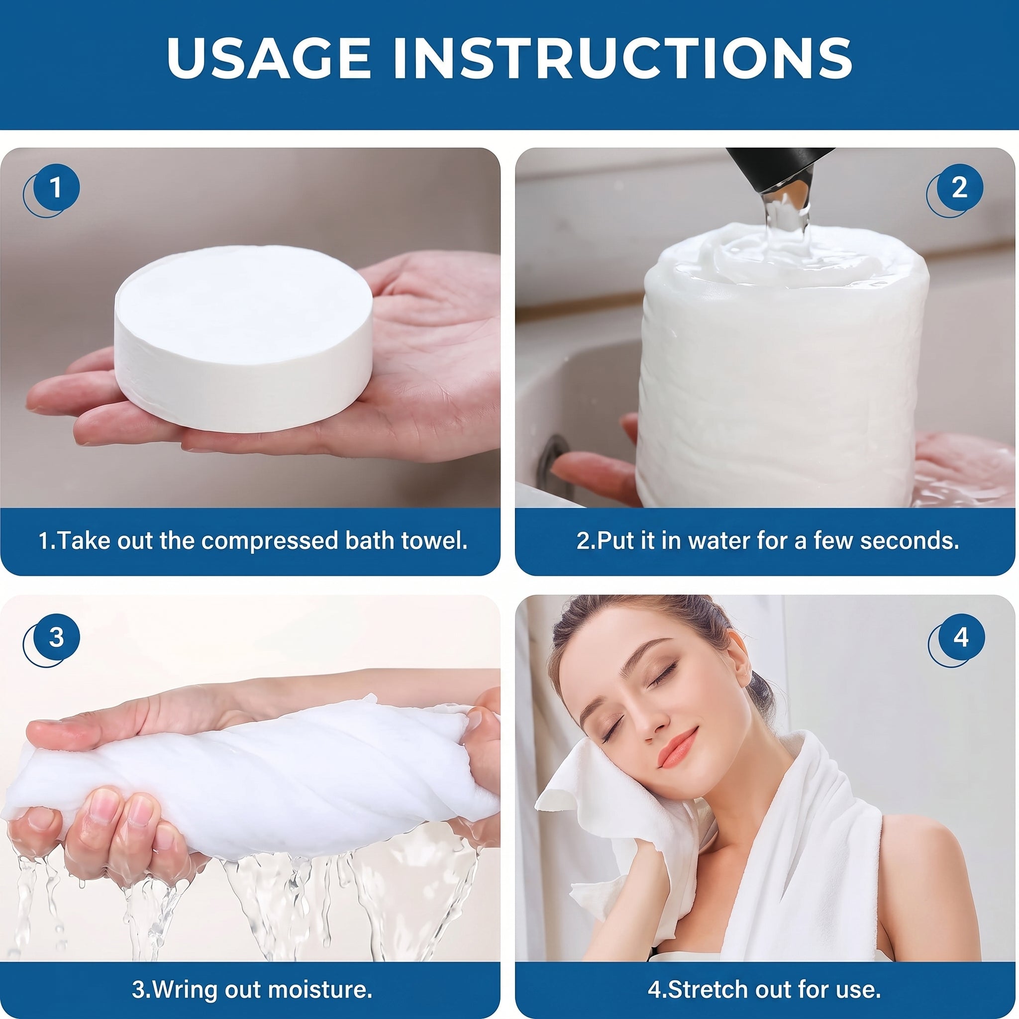 Disposable Compressed Bath Towel