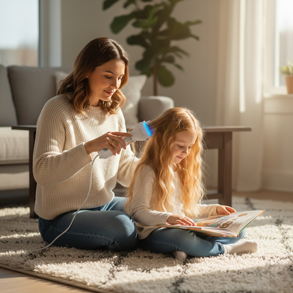 V-Comb Electric Lice Removal Machine – 4 Filters