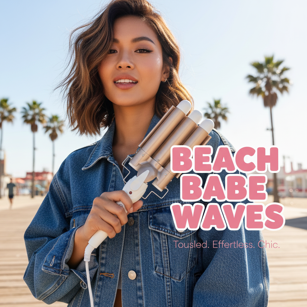 Professional Hair Curler & Curling Wand – Adjustable Temperature