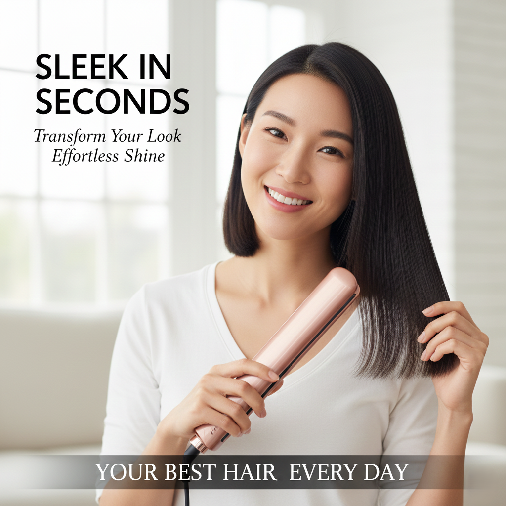 Proluxeyou Adaptive Hair Straightener – 15s Fast Heat-Up, 5 Temp Settings