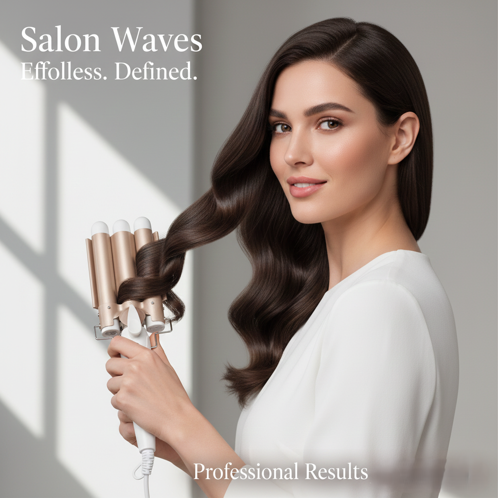 Professional Hair Curler & Curling Wand – Adjustable Temperature