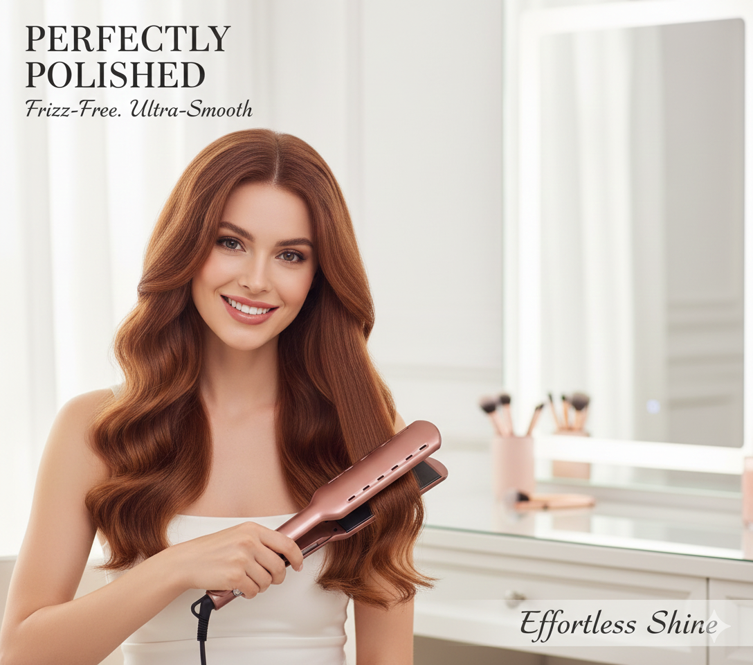 Proluxeyou Adaptive Hair Straightener – 15s Fast Heat-Up, 5 Temp Settings