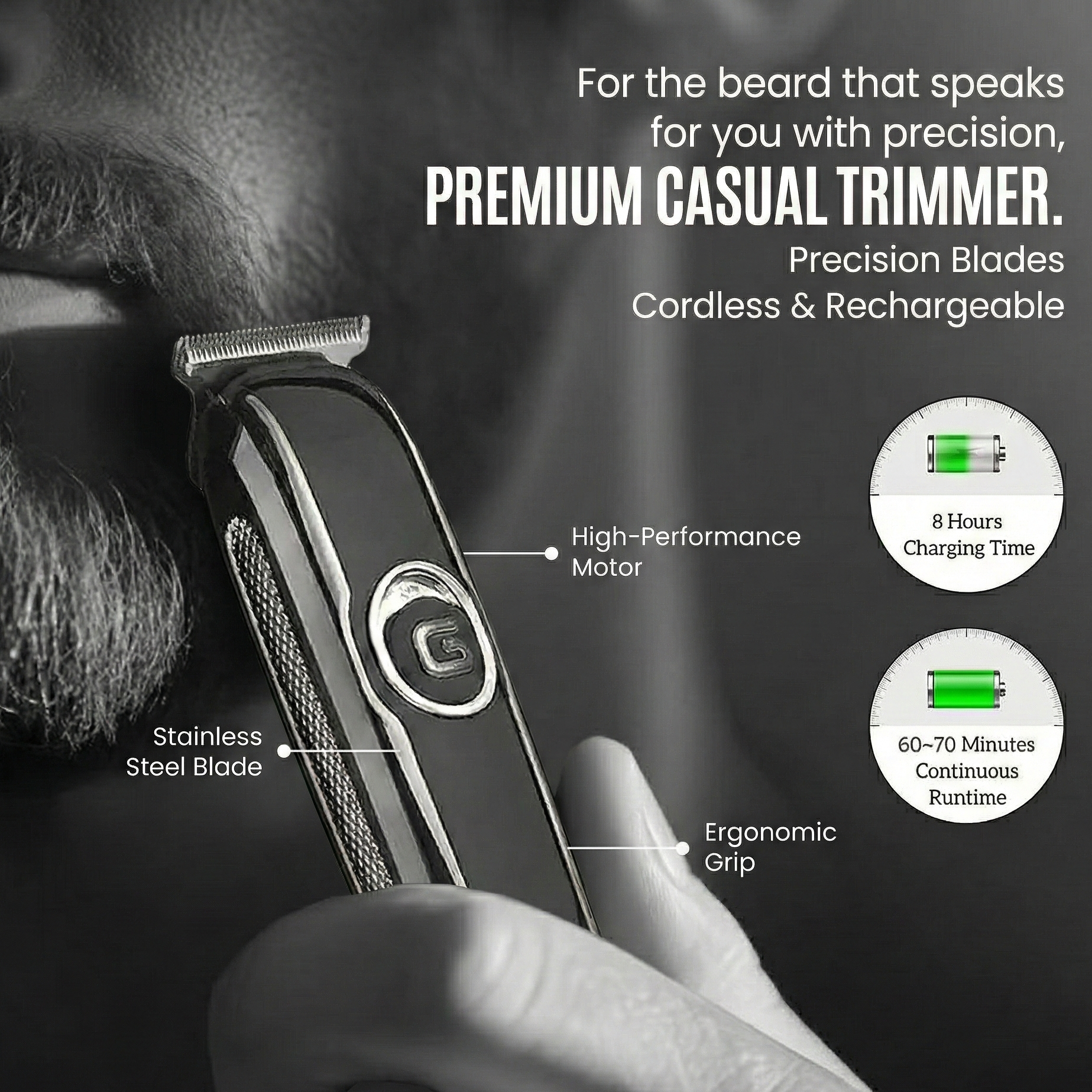 Shaving Machine For Men - Rechargeable Electric Hair Trimmer