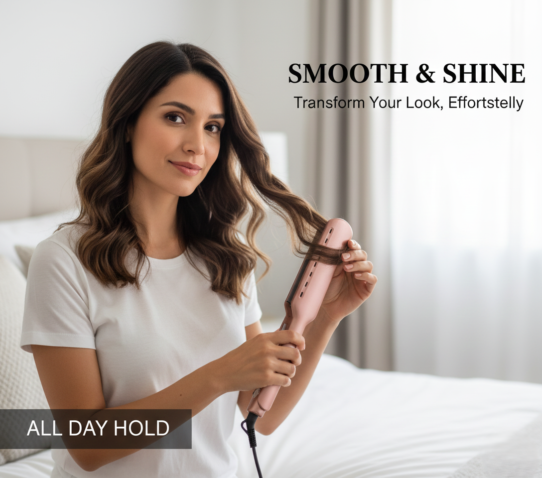 Proluxeyou Adaptive Hair Straightener – 15s Fast Heat-Up, 5 Temp Settings