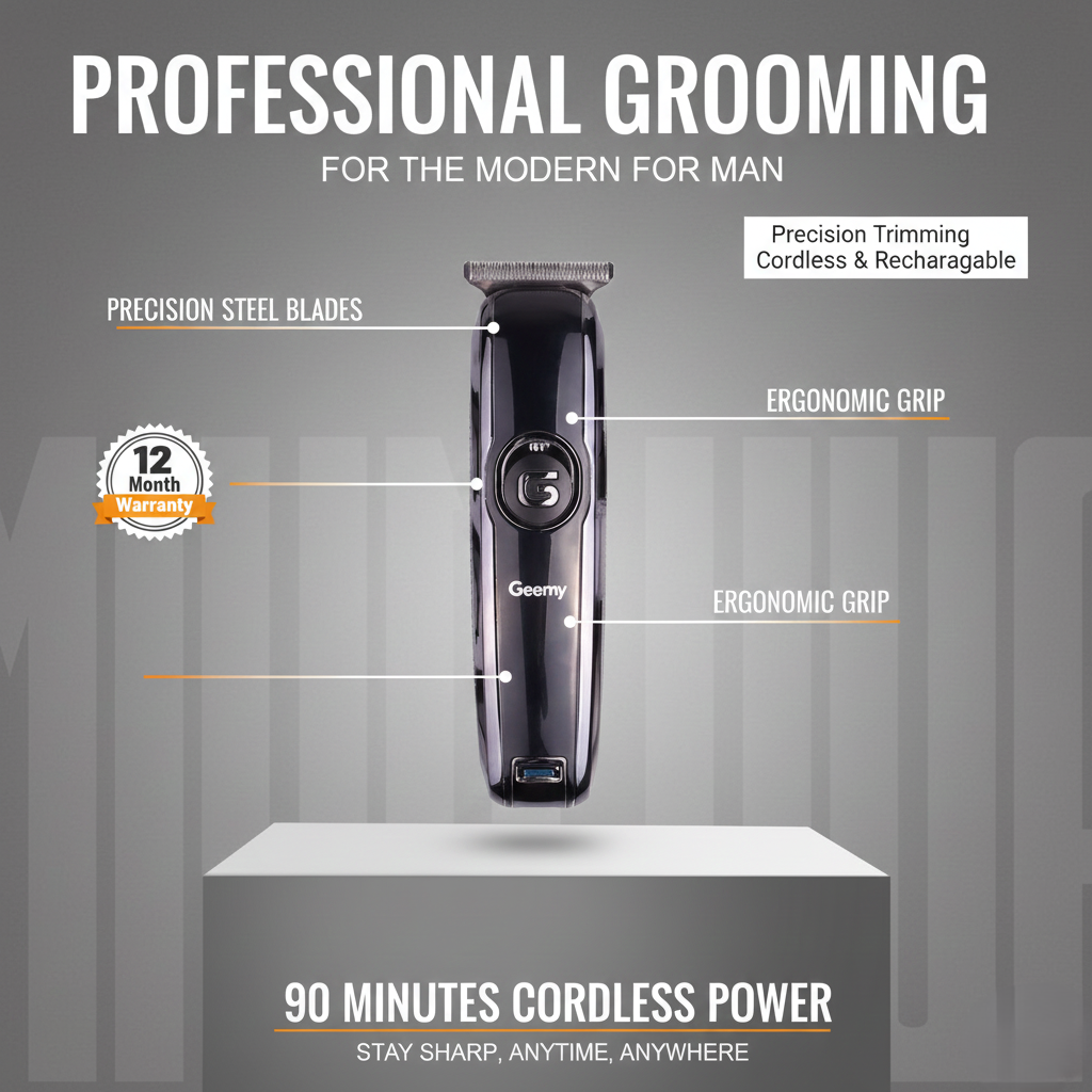 Shaving Machine For Men - Rechargeable Electric Hair Trimmer
