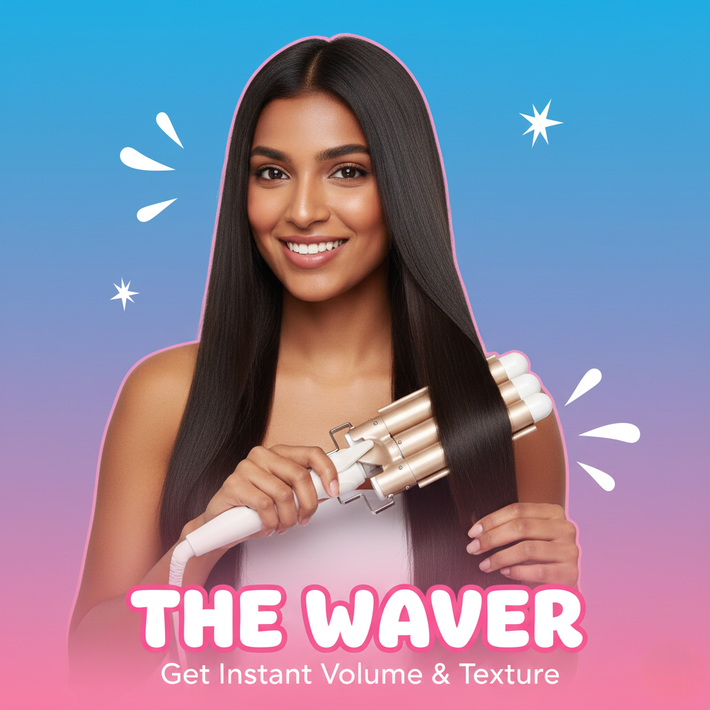 Professional Hair Curler & Curling Wand – Adjustable Temperature