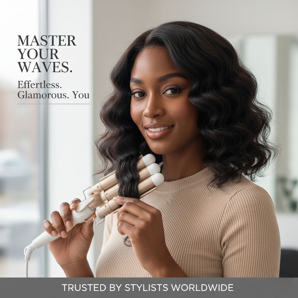 Professional Hair Curler & Curling Wand – Adjustable Temperature