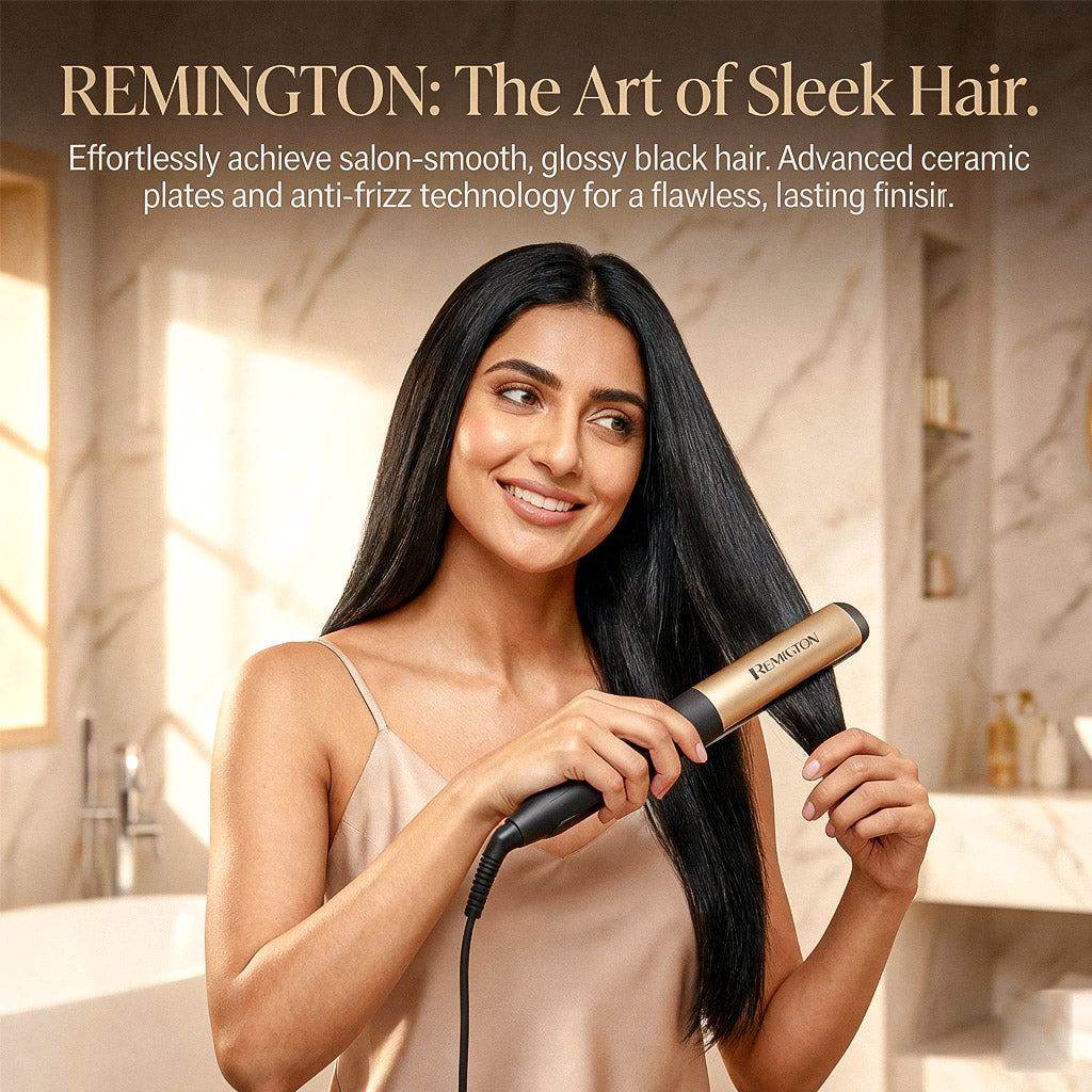 Ceramic Hair Straightener with Adjustable Temperature