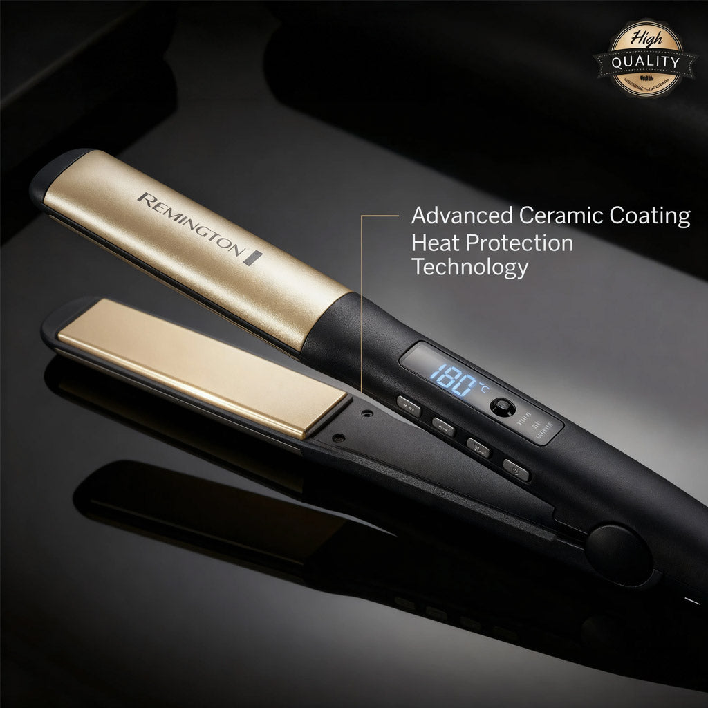 Ceramic Hair Straightener with Adjustable Temperature