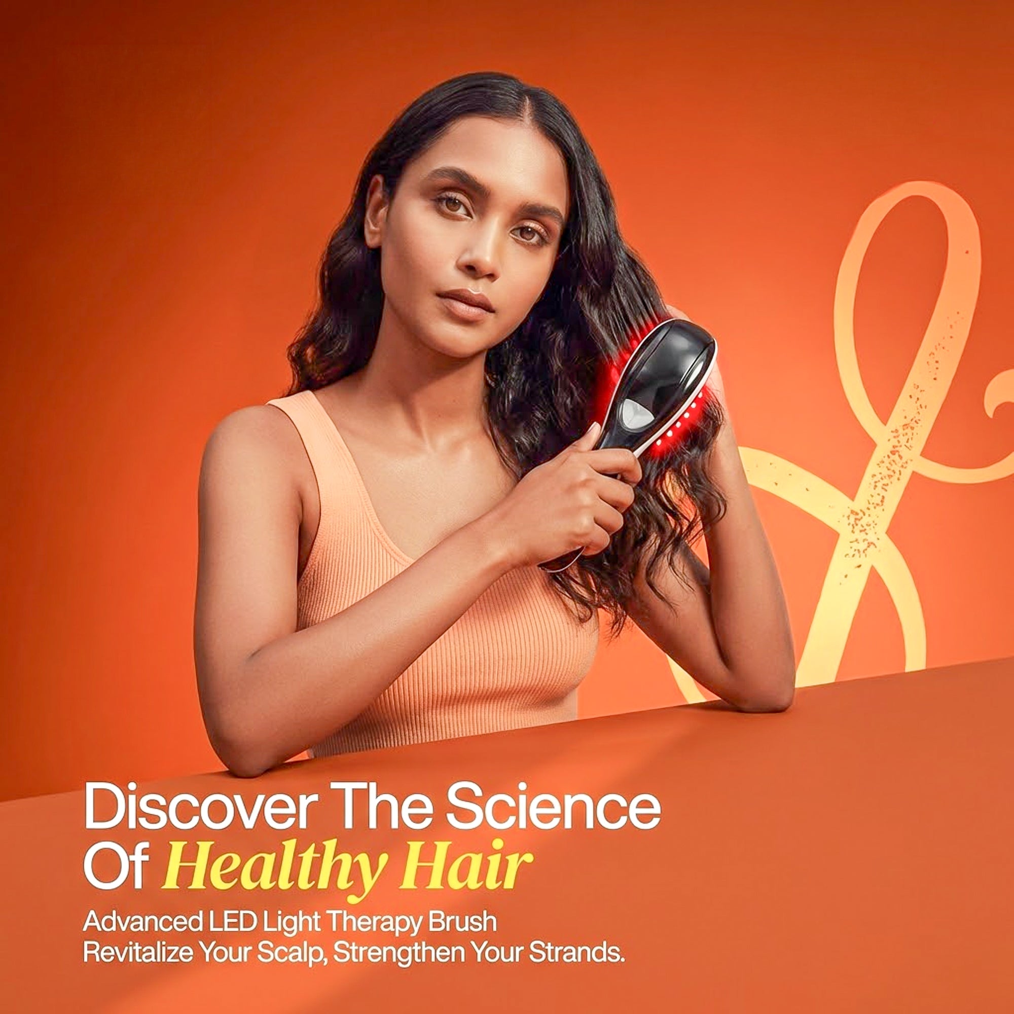 LED Light Therapy Hair Brush