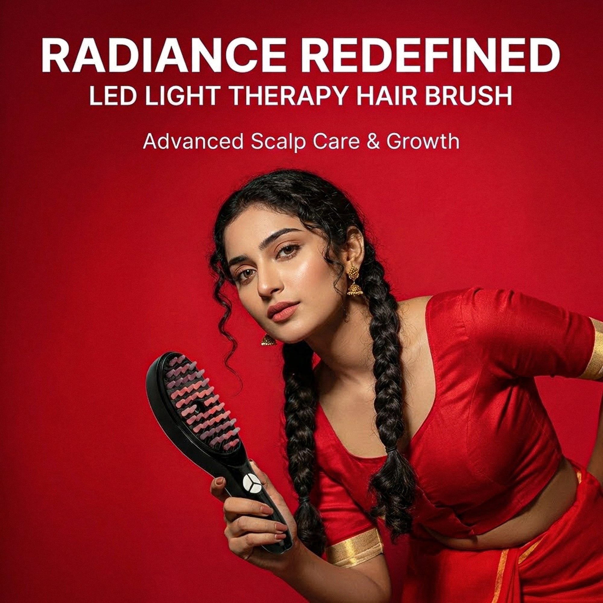 LED Light Therapy Hair Brush