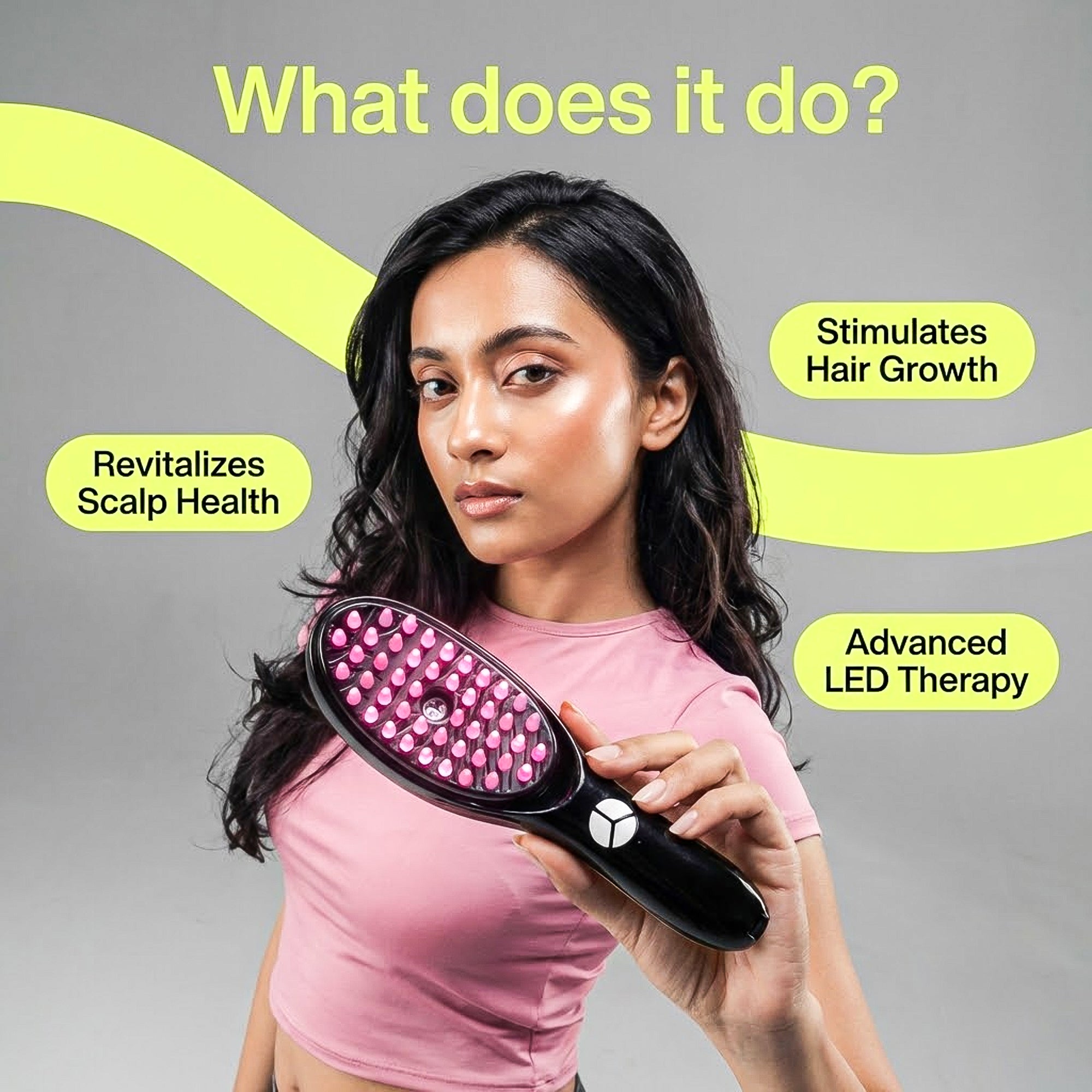 LED Light Therapy Hair Brush