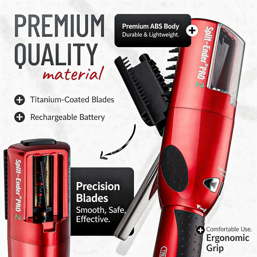 Rechargeable Cordless Hair Trimmer for Women Split End Remover