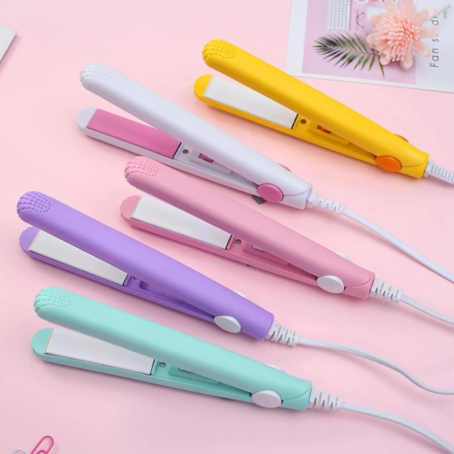 Mini Ceramic Hair Curler & Straightener