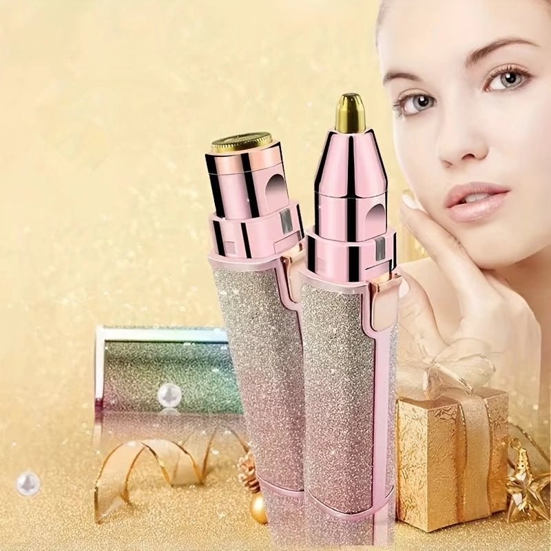 2-in-1 Rechargeable Facial Hair Remover & Eyebrow Trimmer for Women