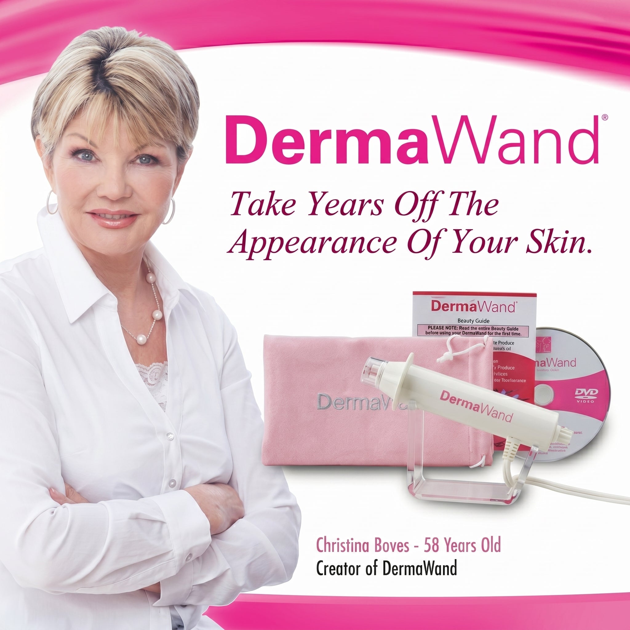 handheld DermaWand anti-aging device features