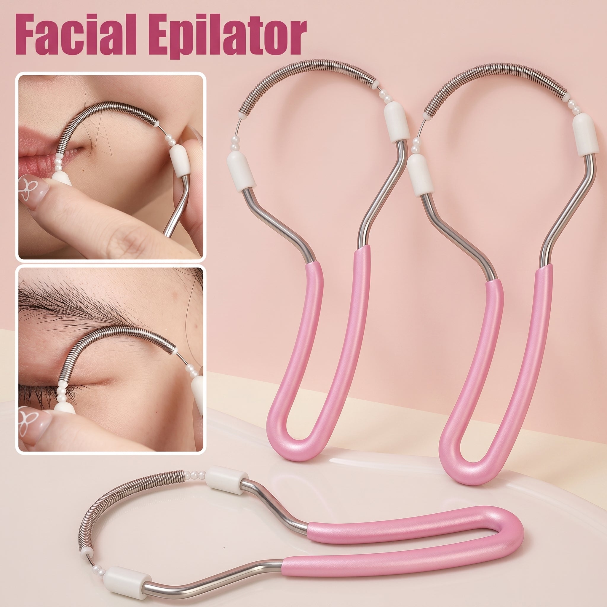 FACIAL HAIR REMOVER FOR WOMEN - SPRING EPILATOR FOR FACE, LIP & CHIN
