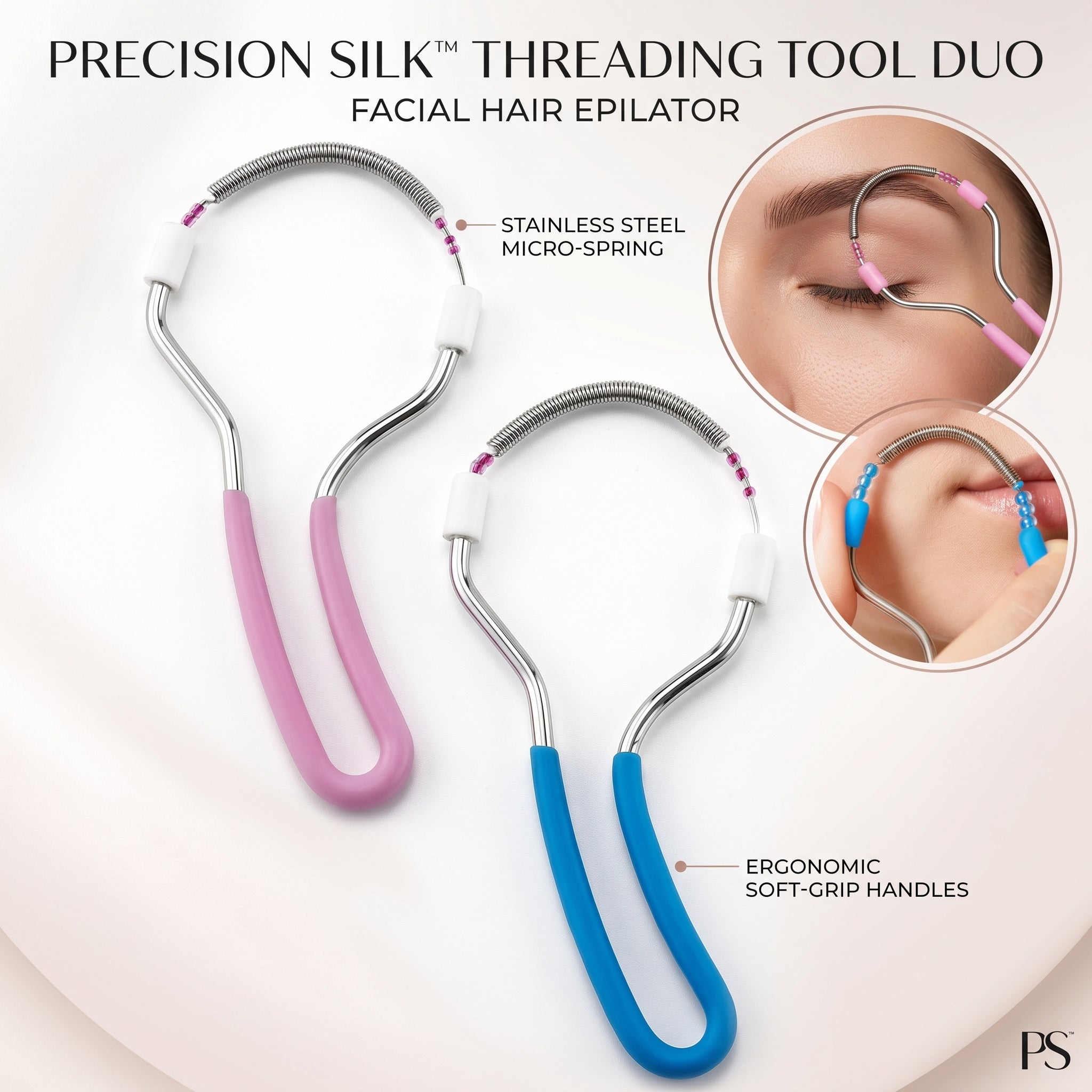 FACIAL HAIR REMOVER FOR WOMEN - SPRING EPILATOR FOR FACE, LIP & CHIN