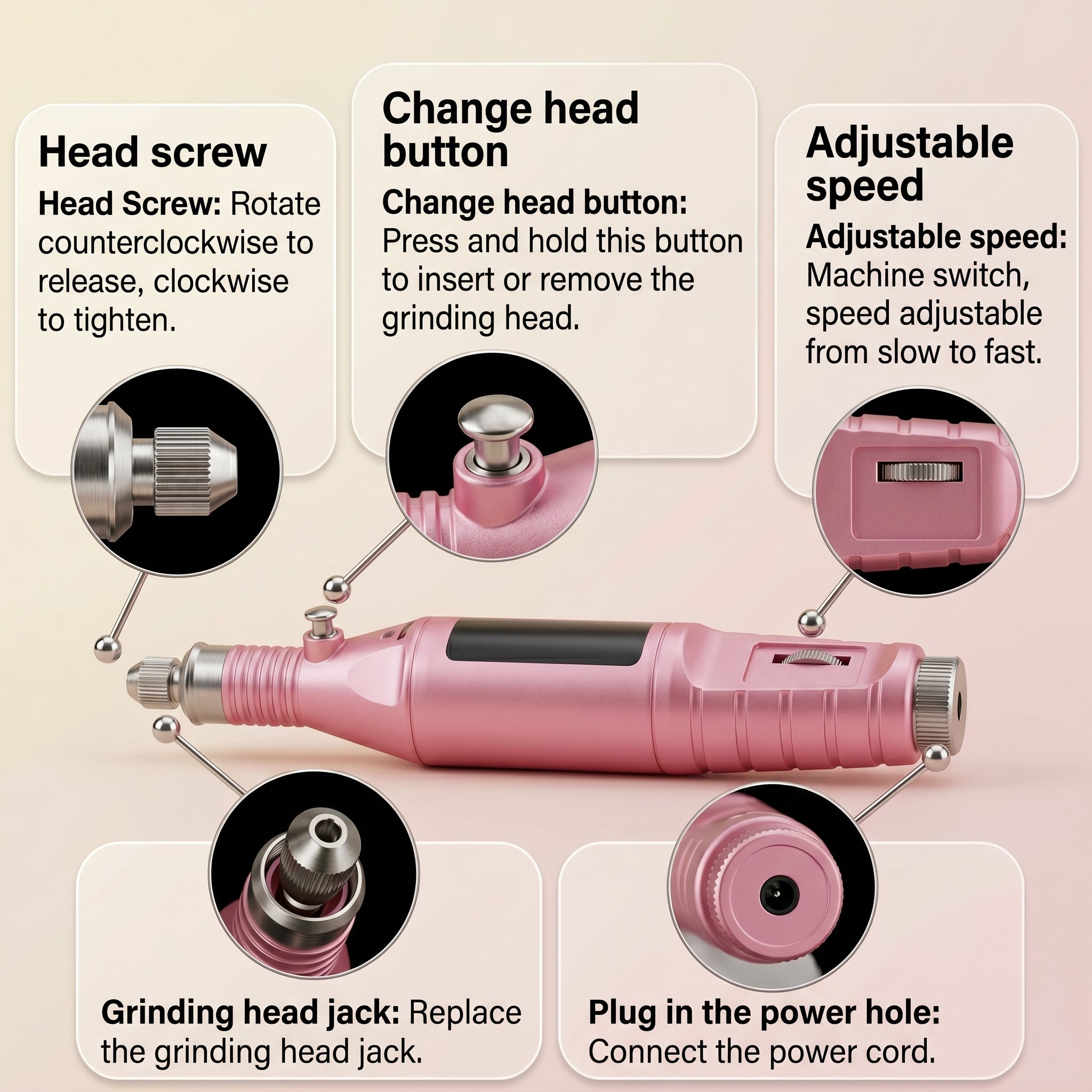Variable Speed Rotary Detail Carver