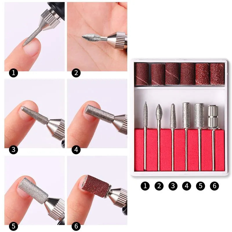 Mini Electric Nail Drill, Nail Kit, Polish Manicure Machine , Artists tools