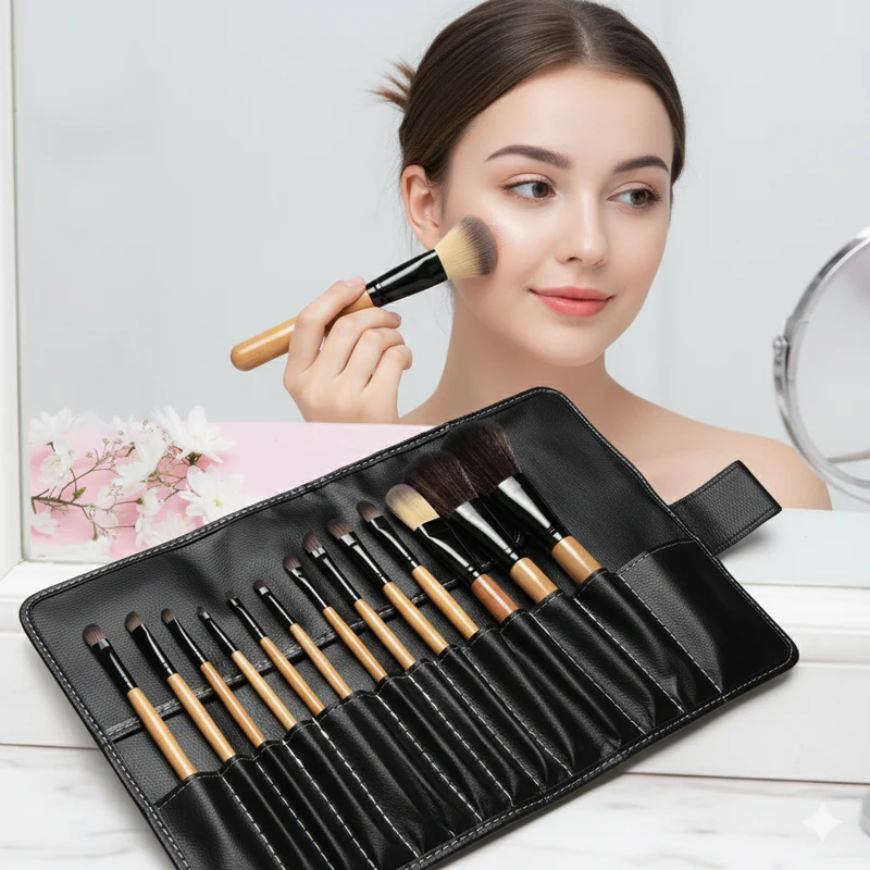 24 PCS Makeup Brush Set Soft Beauty Cosmetic Brushes Tools