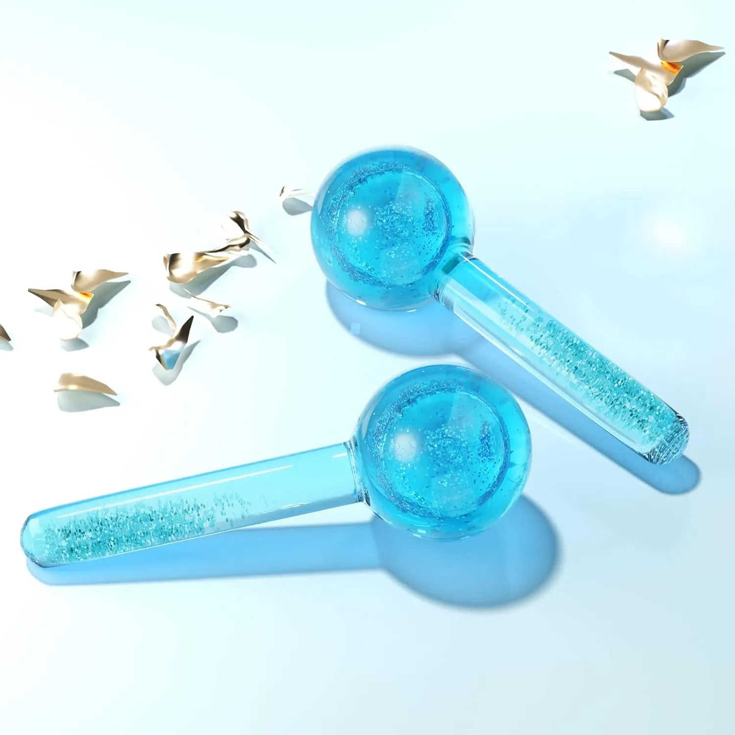 Beauty Crystal Ball Facial Cooling Ice Globes Water Wave For Face and Eye massage