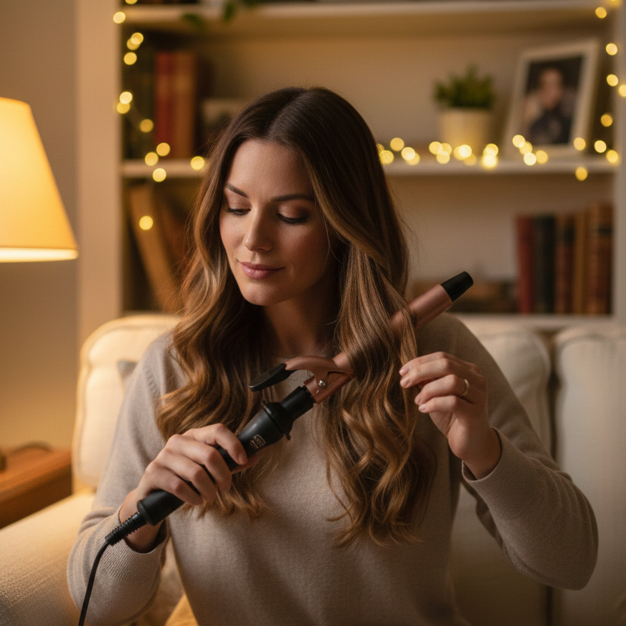 Professional Hair Curler Ceramic Tourmaline for Natural Curls & Waves