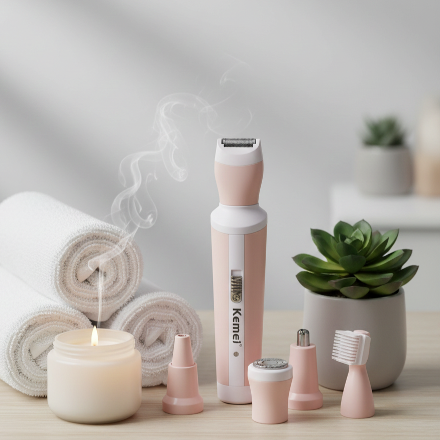 4-in-1 Women’s Rechargeable Shaver & Grooming Kit