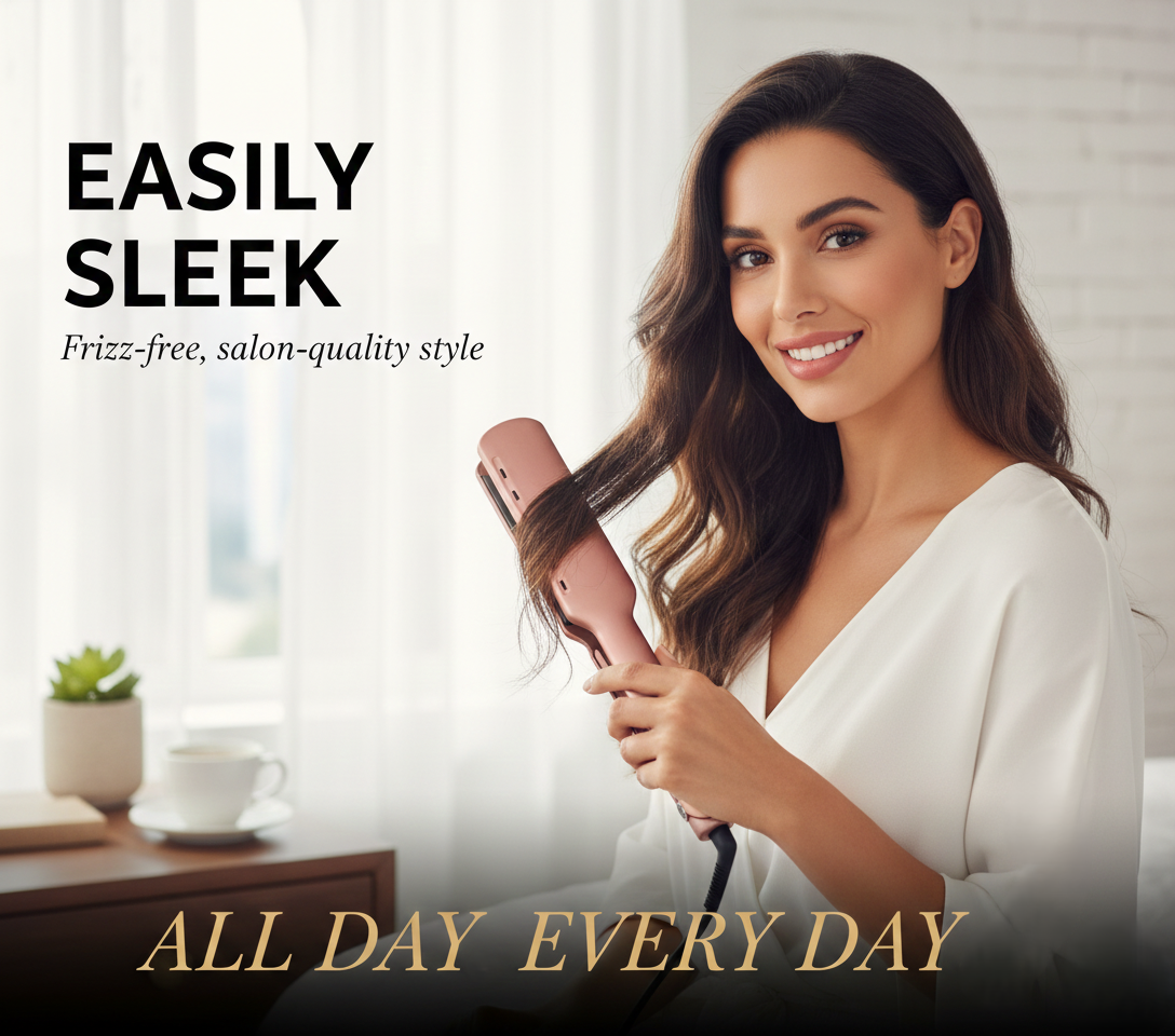 Proluxeyou Adaptive Hair Straightener – 15s Fast Heat-Up, 5 Temp Settings