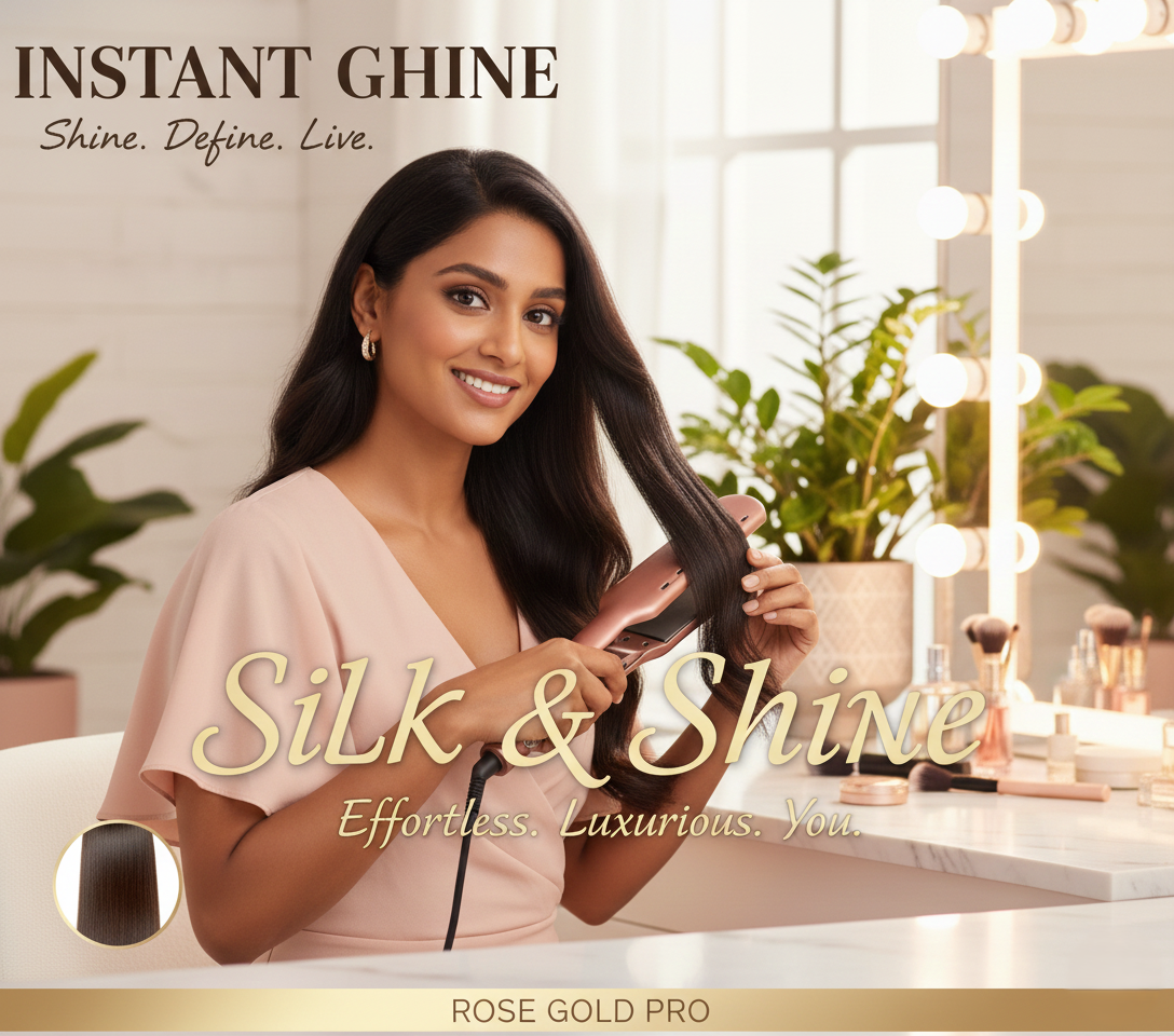 Proluxeyou Adaptive Hair Straightener – 15s Fast Heat-Up, 5 Temp Settings