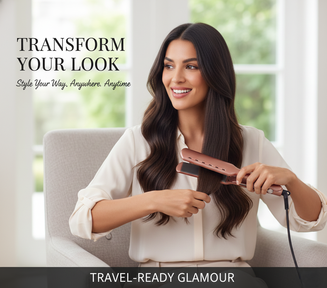 Proluxeyou Adaptive Hair Straightener – 15s Fast Heat-Up, 5 Temp Settings