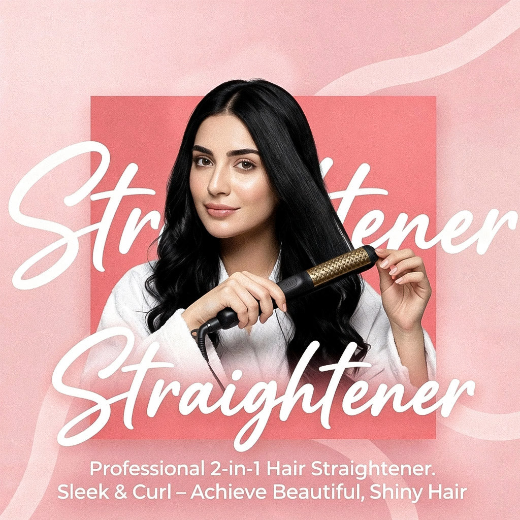 Ceramic Hair Straightener with Adjustable Temperature