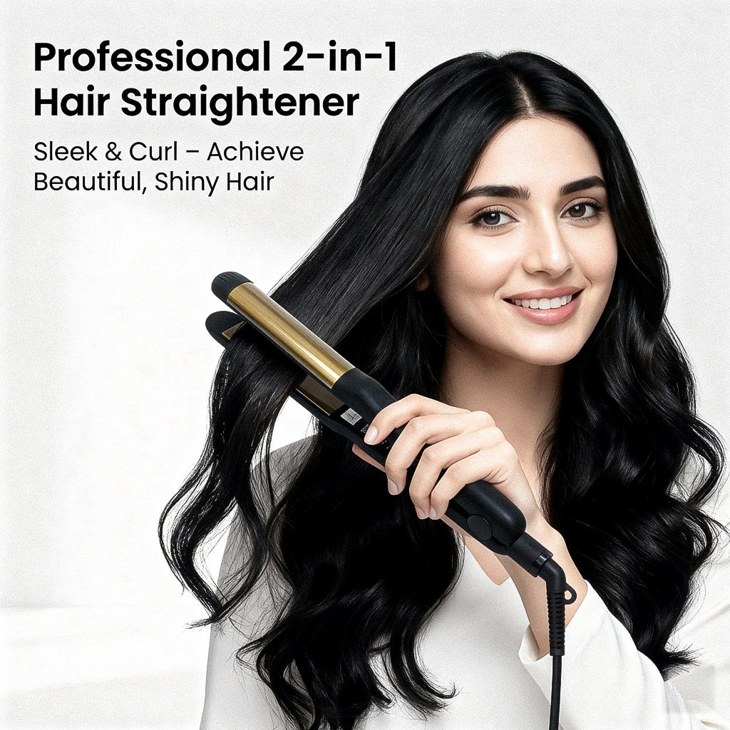 Ceramic Hair Straightener with Adjustable Temperature