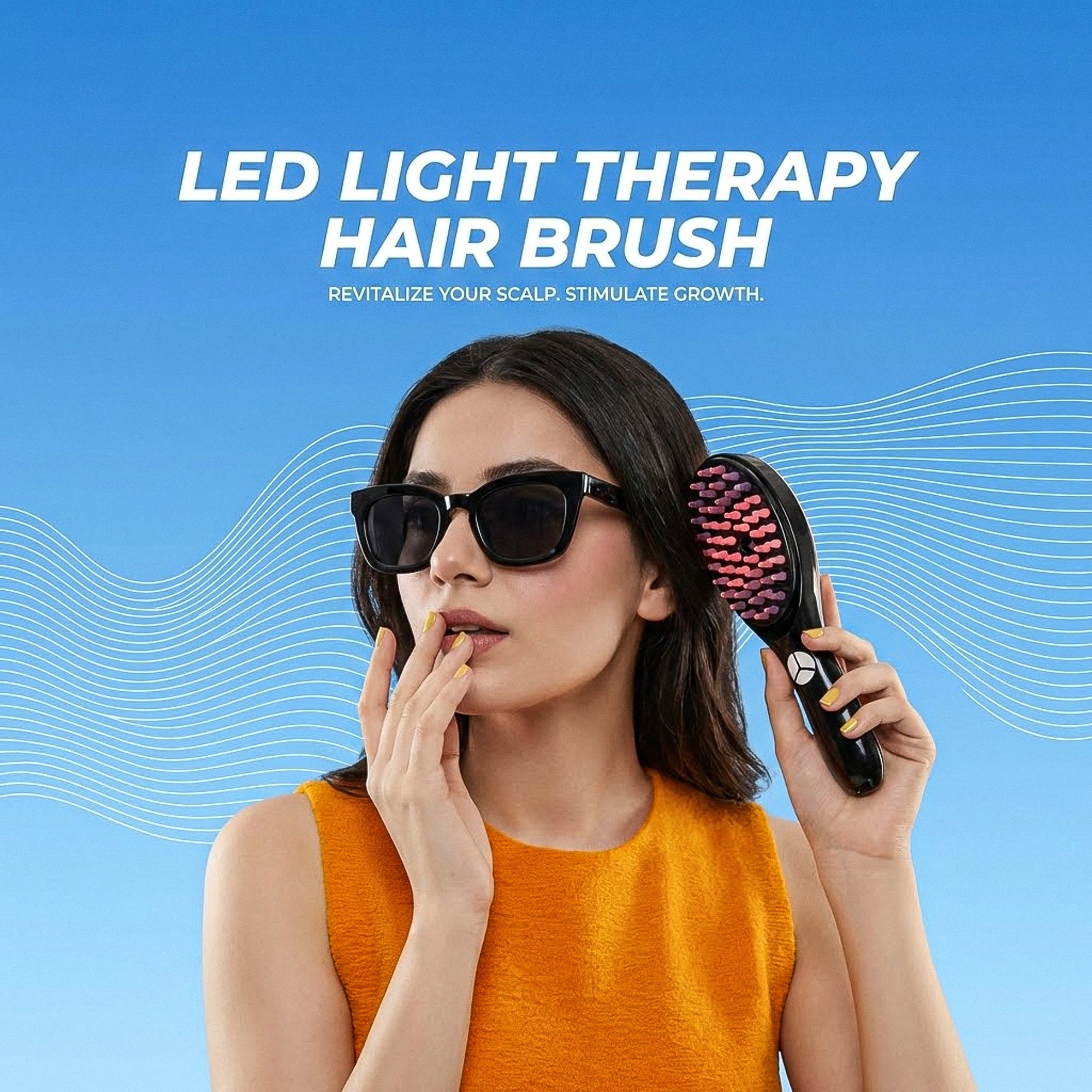 LED Light Therapy Hair Brush