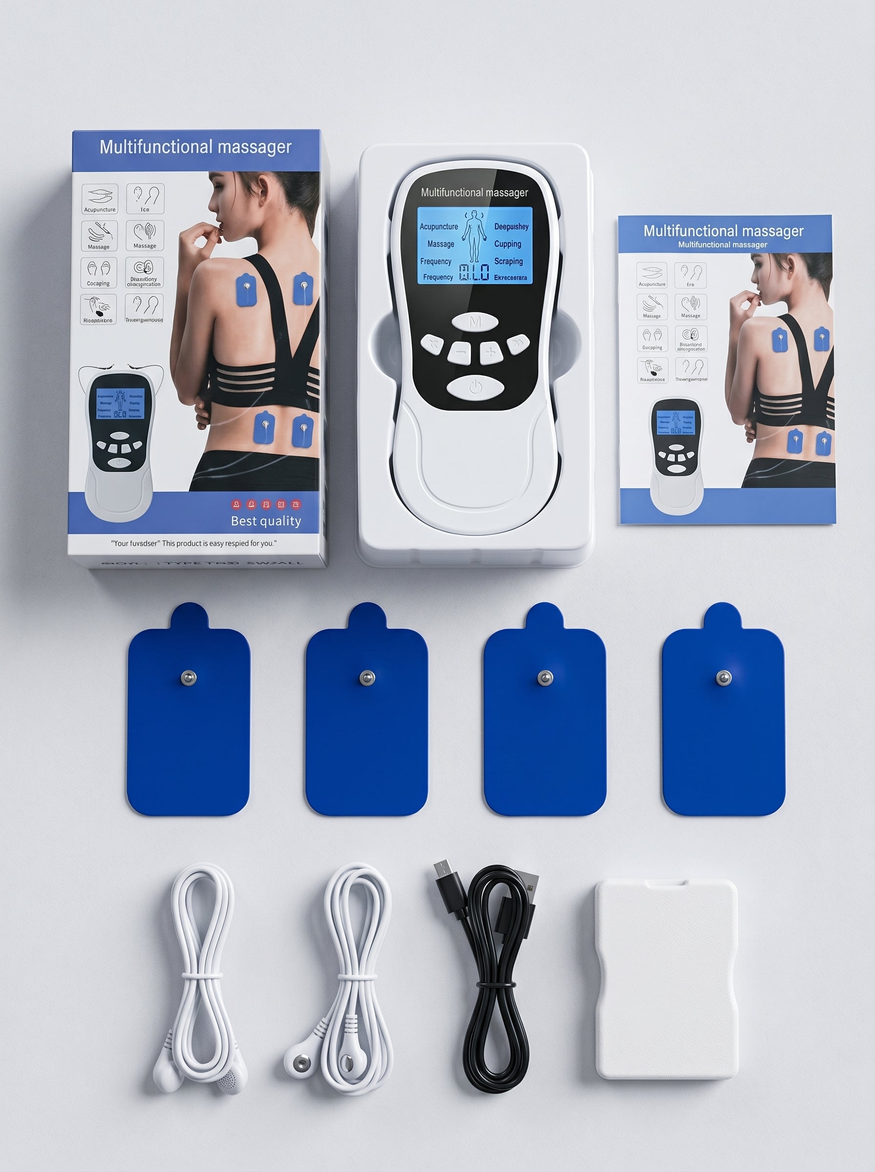 Blueidea intelligent voice Deluxe massager tens mahince