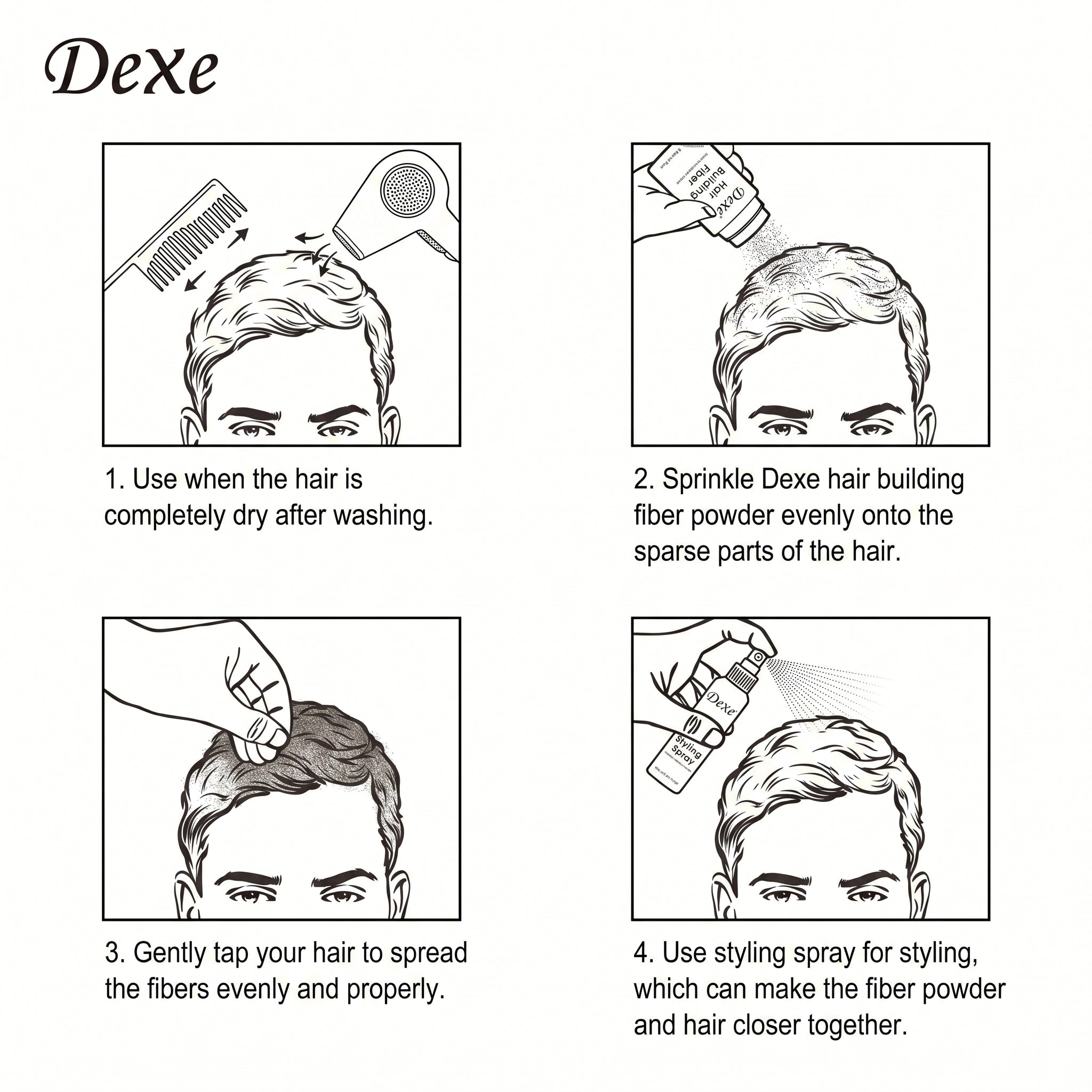 Dexe Hair Building Fibers