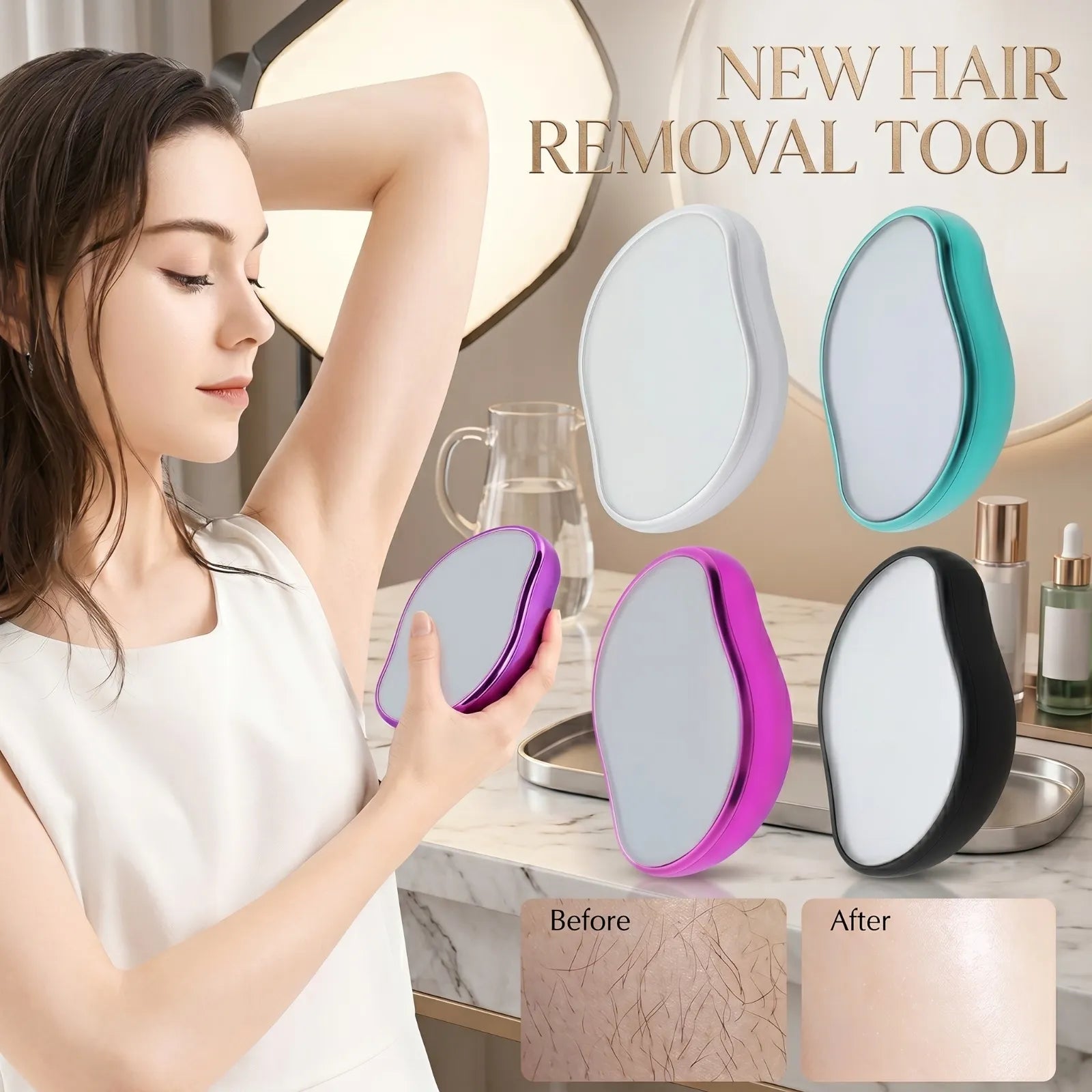 BD611 Painless Epilator Exfoliating Hair Removal
