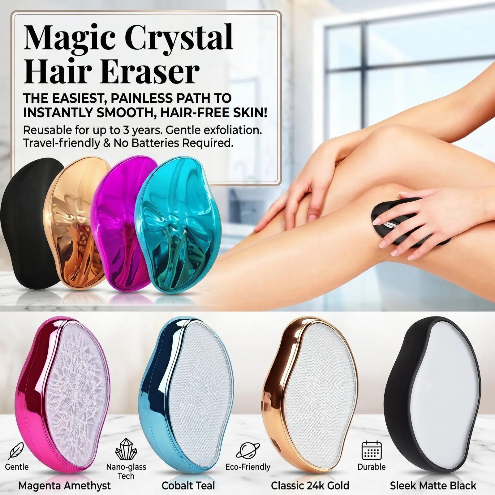 BD611 Painless Epilator Exfoliating Hair Removal