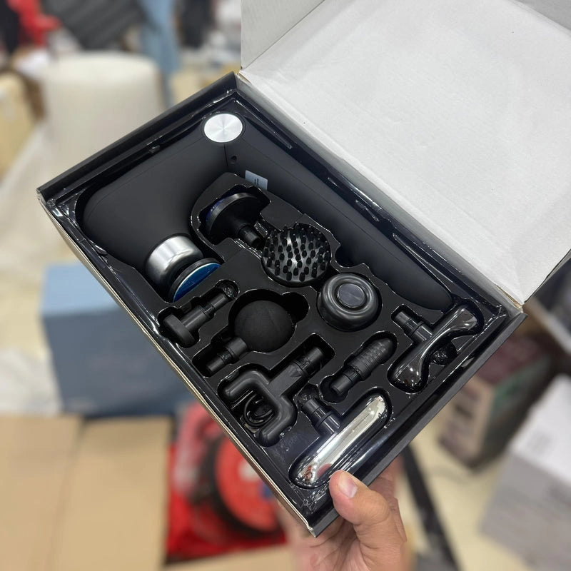 10-in-1 Foldable Heat & Cold Therapy Massager Deep Tissue Body Massage Gun