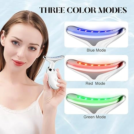 Portable Digital Face & Neck Massager for Wrinkle Reduction & Facial Lifting