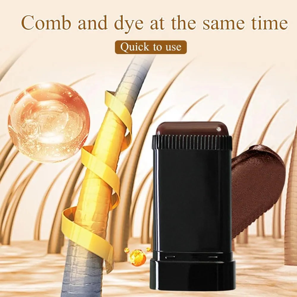 Hair Color Touch-Up Stick – Instant Gray Root Concealer Wand for Women & Men
